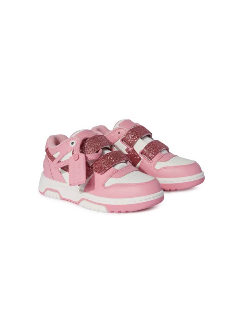 Off-White Kids Out Of Office leather sneakers - Pink von Off-White Kids