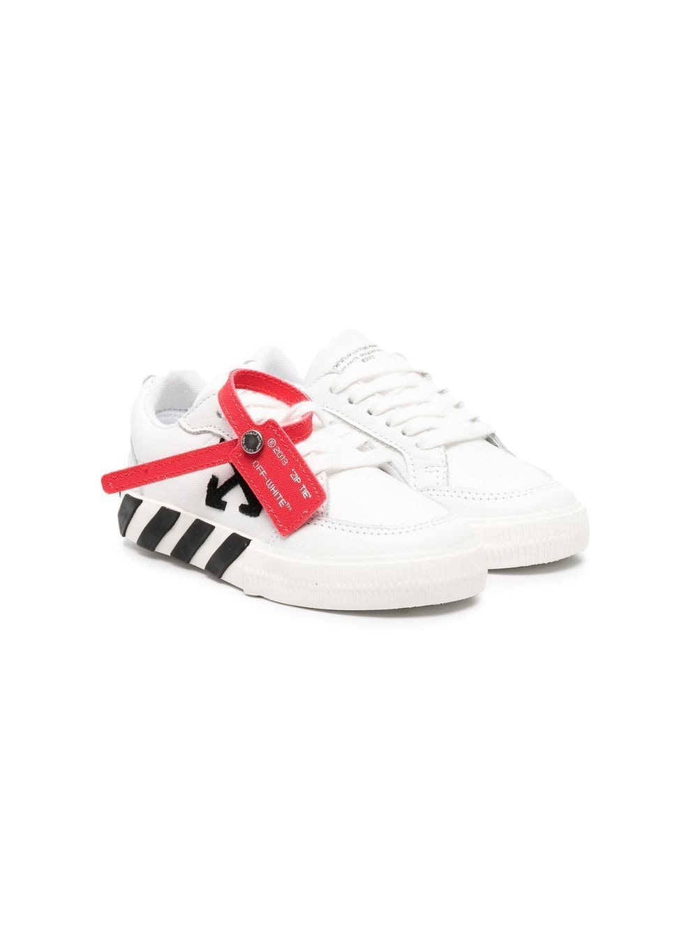 Off-White Kids Vulcanized lace-up sneakers von Off-White Kids