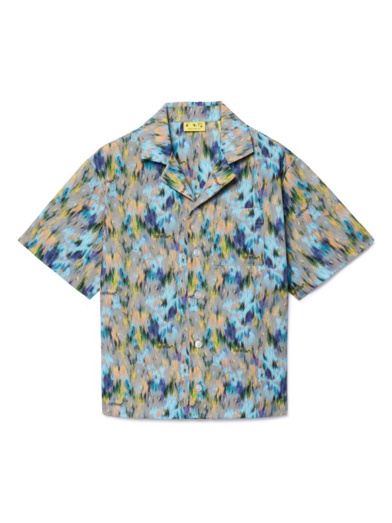 Off-White Kids Watercolor shirt - Blue von Off-White Kids