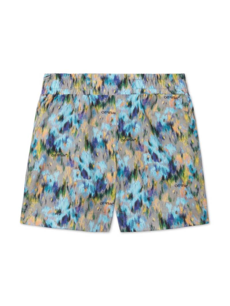 Off-White Kids Watercolor shorts - Blue von Off-White Kids