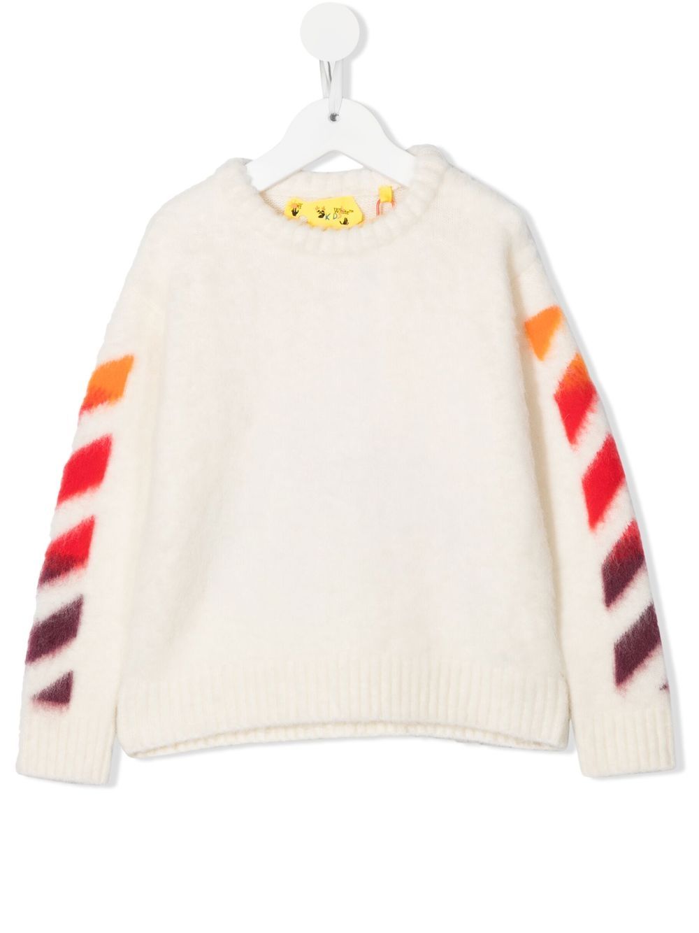 Off-White Kids arrow brushed-knit crewneck jumper von Off-White Kids