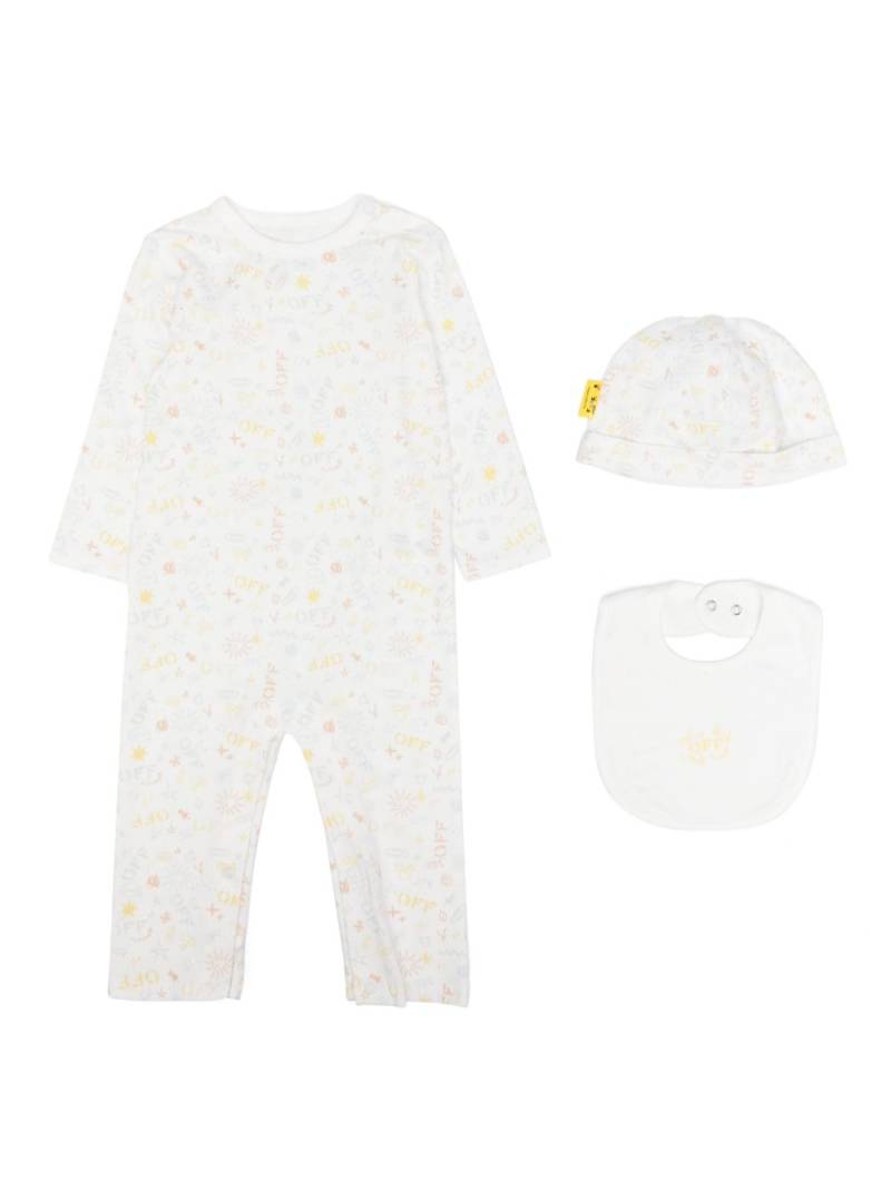 Off-White Kids doodle-print babygrow set von Off-White Kids