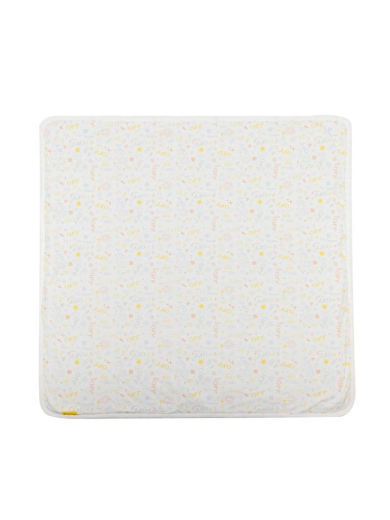 Off-White Kids doodle-print cotton blanket von Off-White Kids