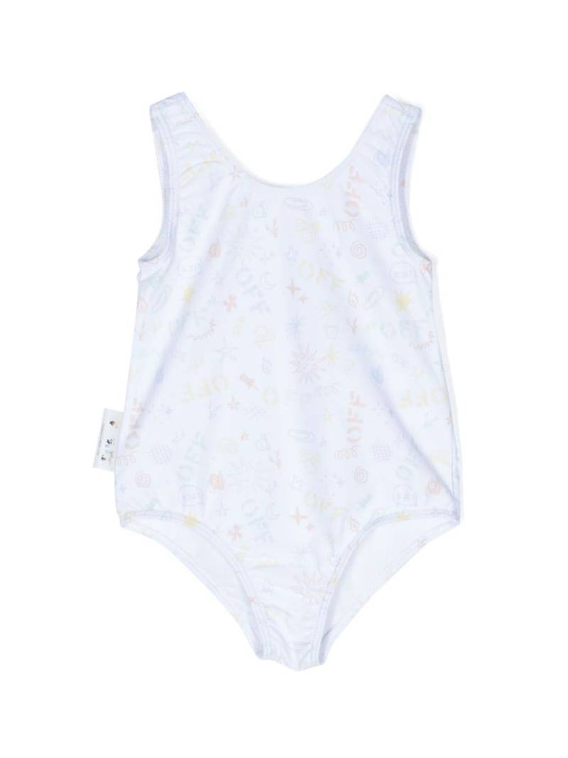 Off-White Kids doodle-print swimsuit von Off-White Kids