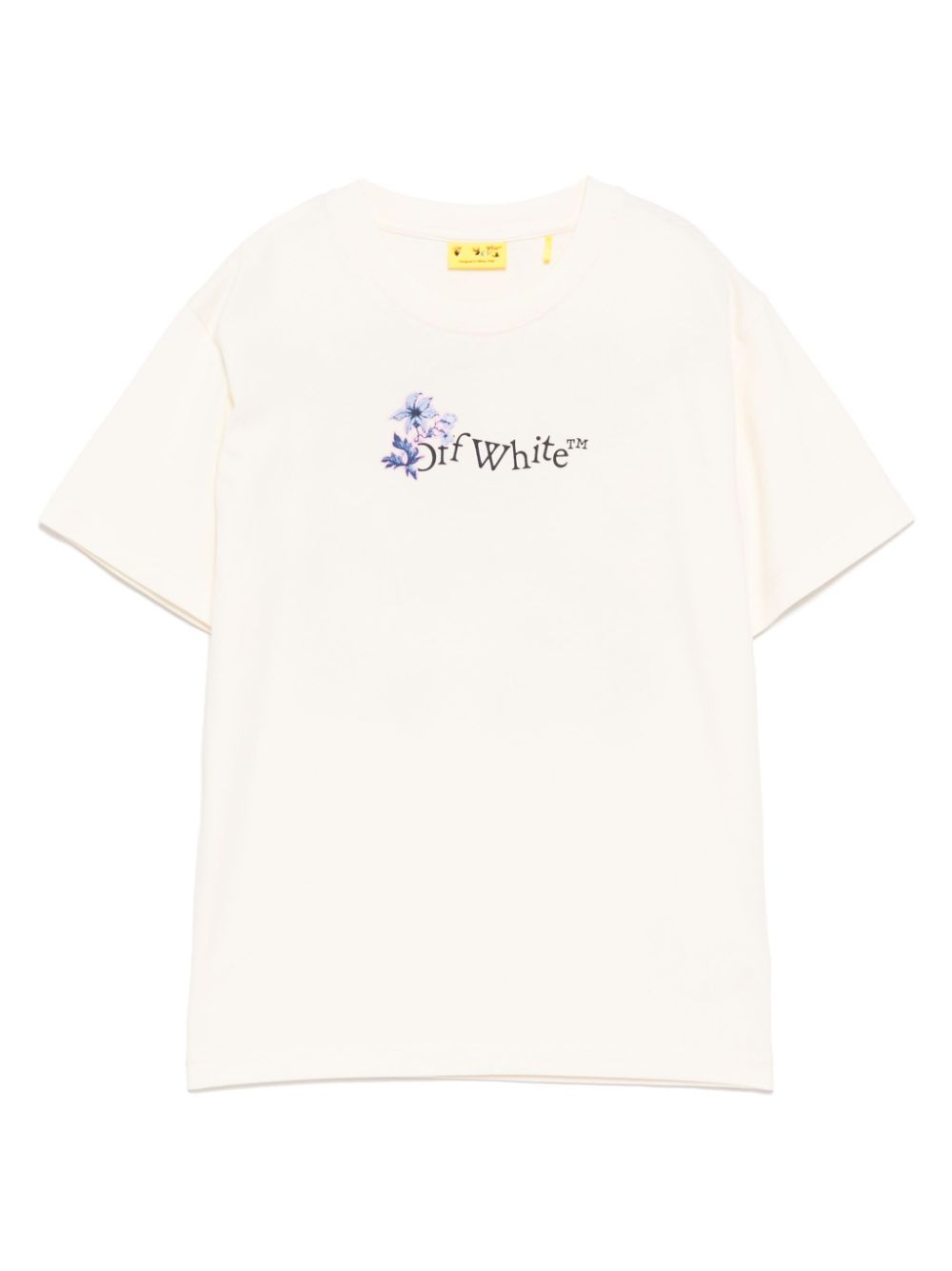 Off-White Kids flower logo T-shirt - Neutrals von Off-White Kids