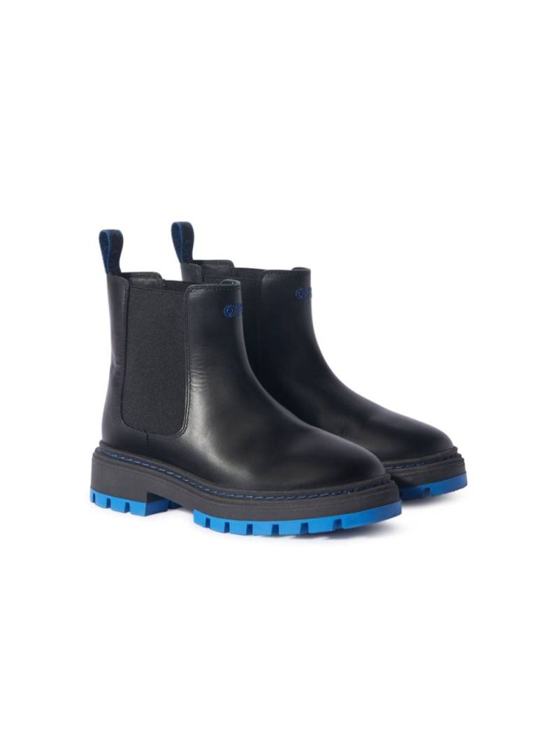 Off-White Kids leather Chelsea boots - Black von Off-White Kids