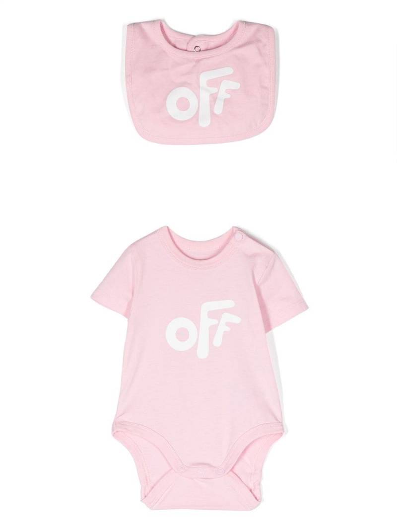 Off-White Kids logo-print baby set - Pink von Off-White Kids