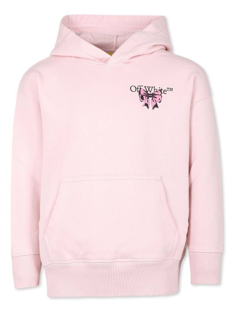 Off-White Kids logo-print hoodie - Pink von Off-White Kids