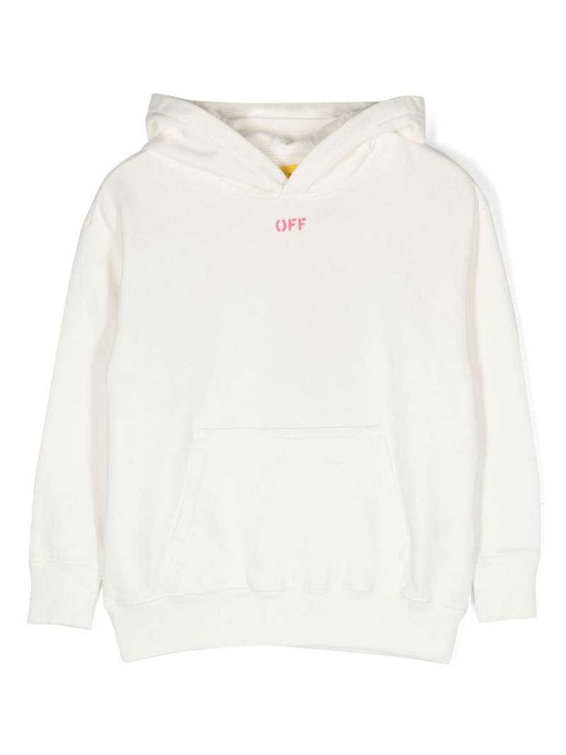 Off-White Kids logo-print hoodie von Off-White Kids