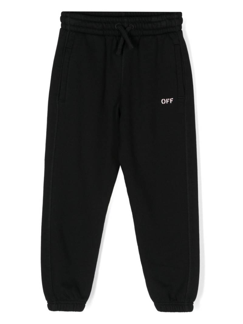 Off-White Kids logo-print track pants - Black von Off-White Kids