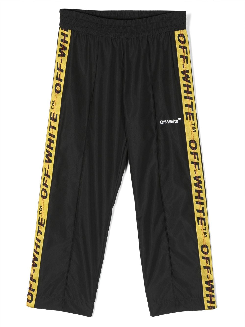 Off-White Kids logo-tape detailing track pant - Black von Off-White Kids