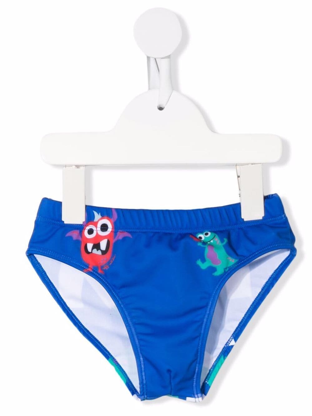 Off-White Kids monster-print swim trunks - Blue von Off-White Kids