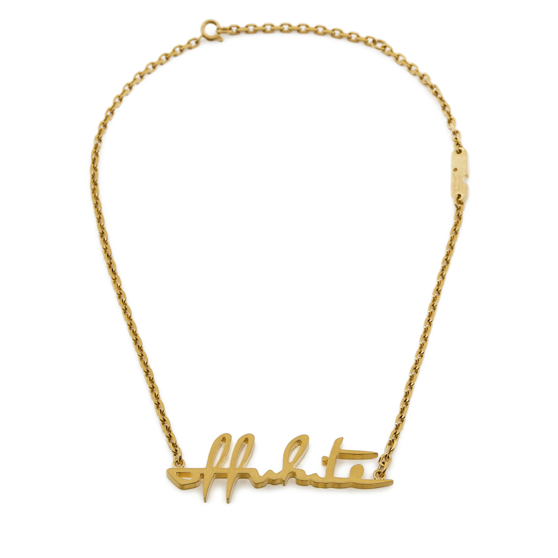 Halskette Off-White OWOB026R21MET0017600 Goldfarben Halskette Off-White OWOB026R21MET0017600 Goldfarben von Off-White