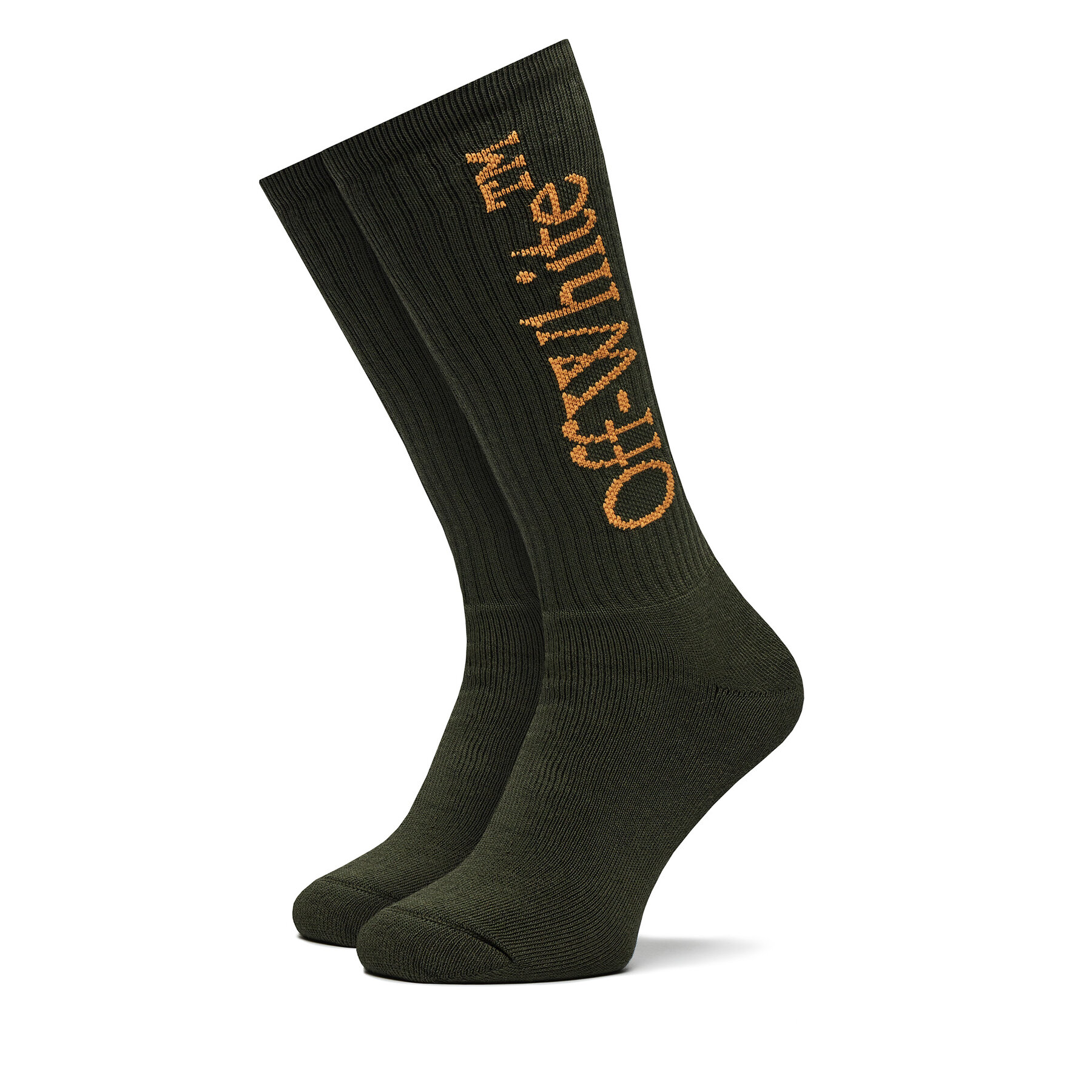 Hohe Herrensocken Off-White OMRA075S23KNI0015620 Grün Hohe Herrensocken Off-White OMRA075S23KNI0015620 Grün von Off-White