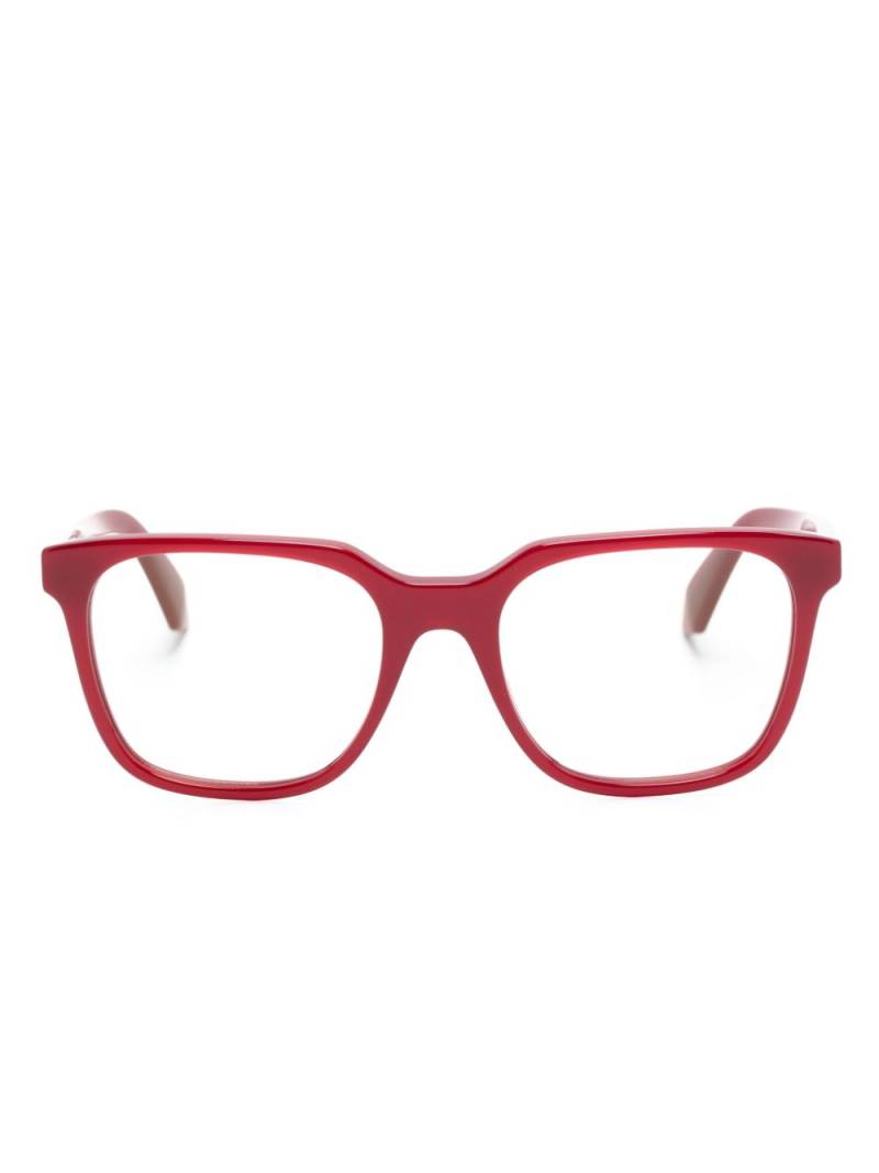 Off-White Eyewear 39 square-frame glasses - Red von Off-White Eyewear