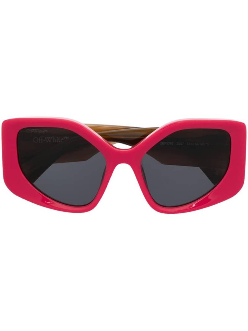 Off-White Eyewear Denver oversize-frame sunglasses - Red von Off-White Eyewear