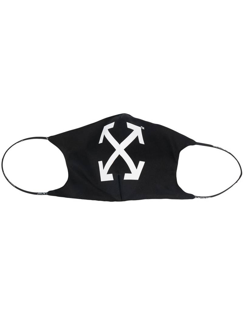 Off-White Arrow-print face mask - Black von Off-White