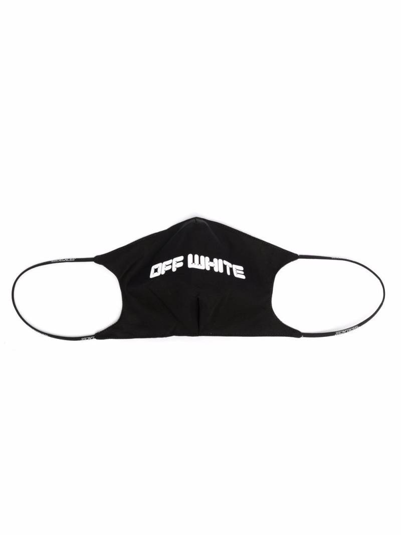 Off-White logo-print face mask - Black von Off-White