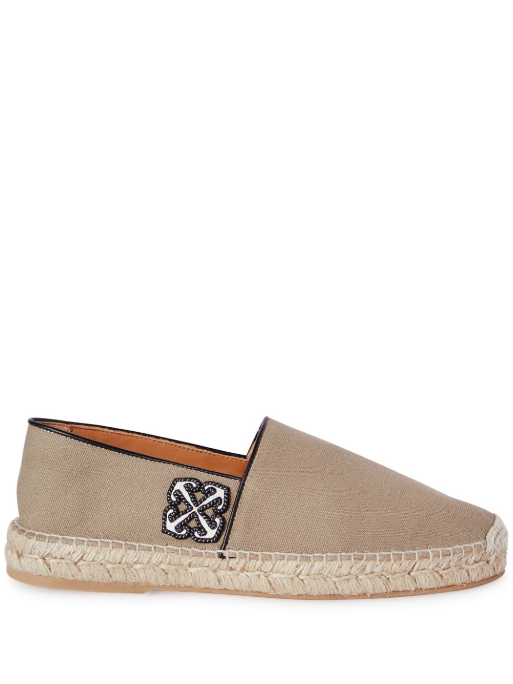 Off-White Anglette Arrow-appliqué espadrilles - Neutrals von Off-White