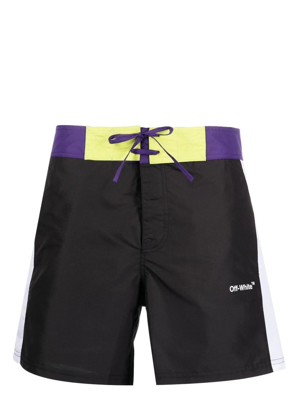 Off-White Arrows-print swim shorts - Black von Off-White