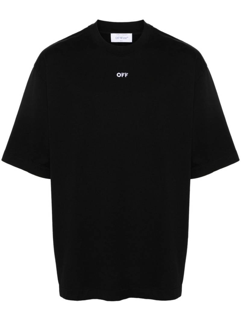 Off-White Arrows-embroidery cotton T-shirt - Black von Off-White