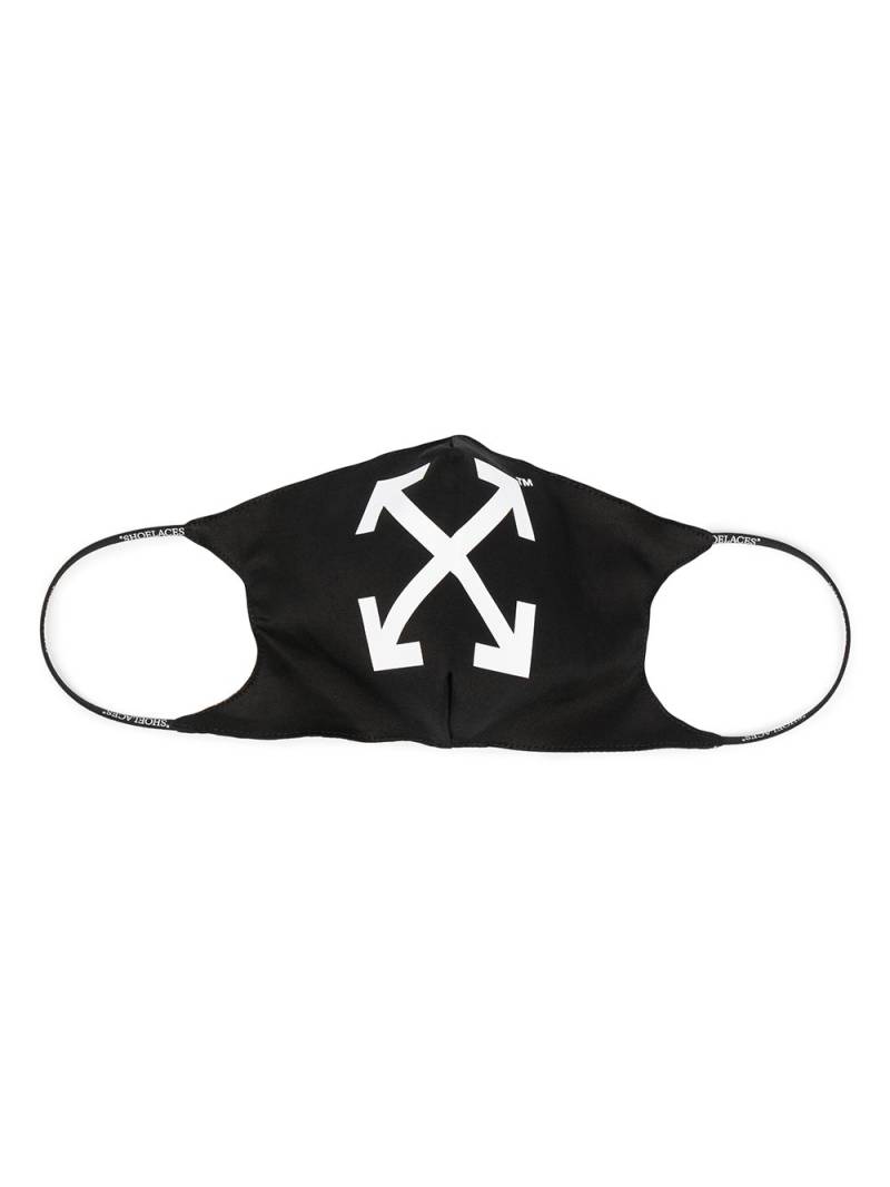 Off-White Arrows logo face mask - Black von Off-White