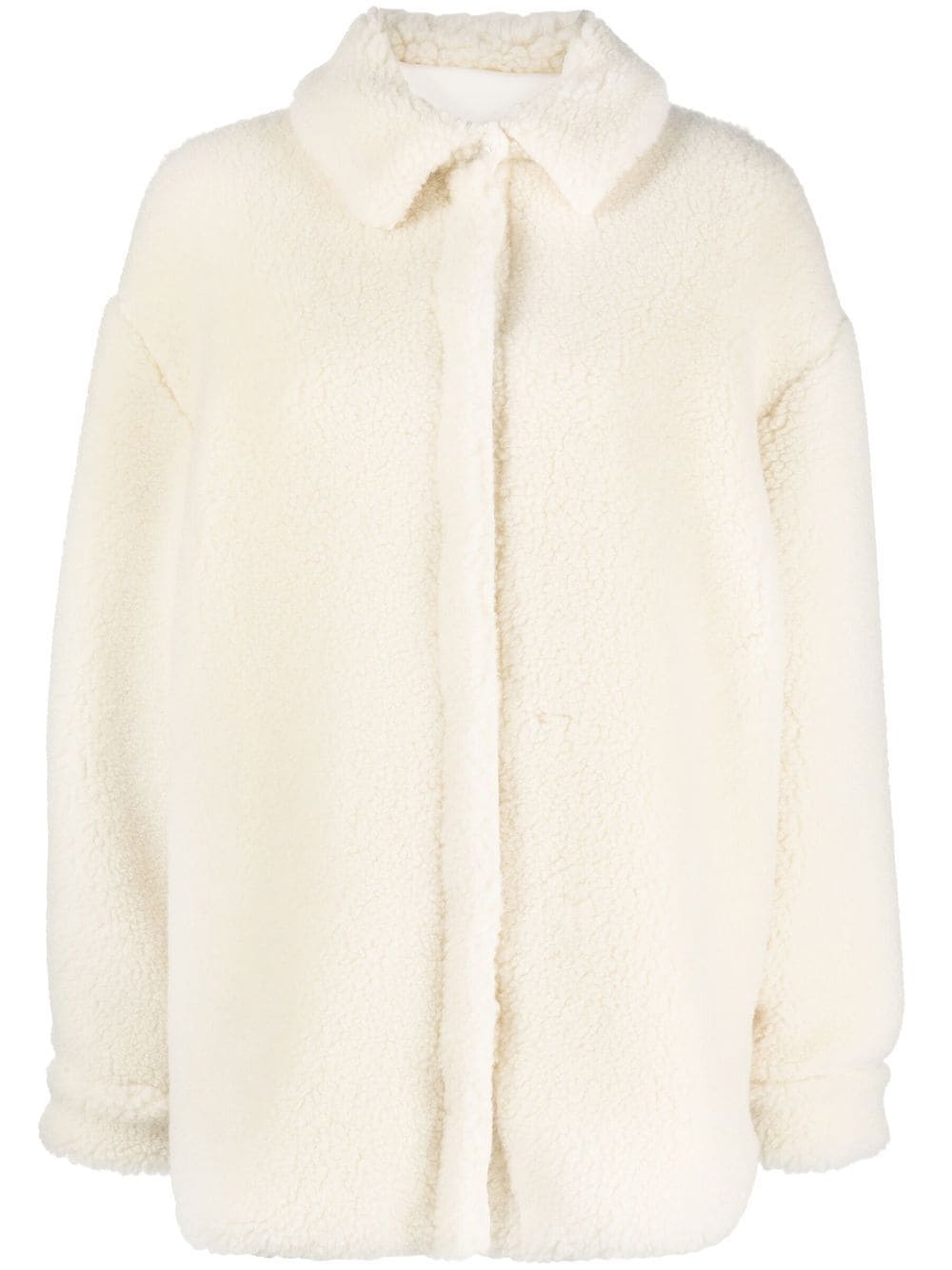 Off-White Arrows-motif Teddy coat - Neutrals von Off-White