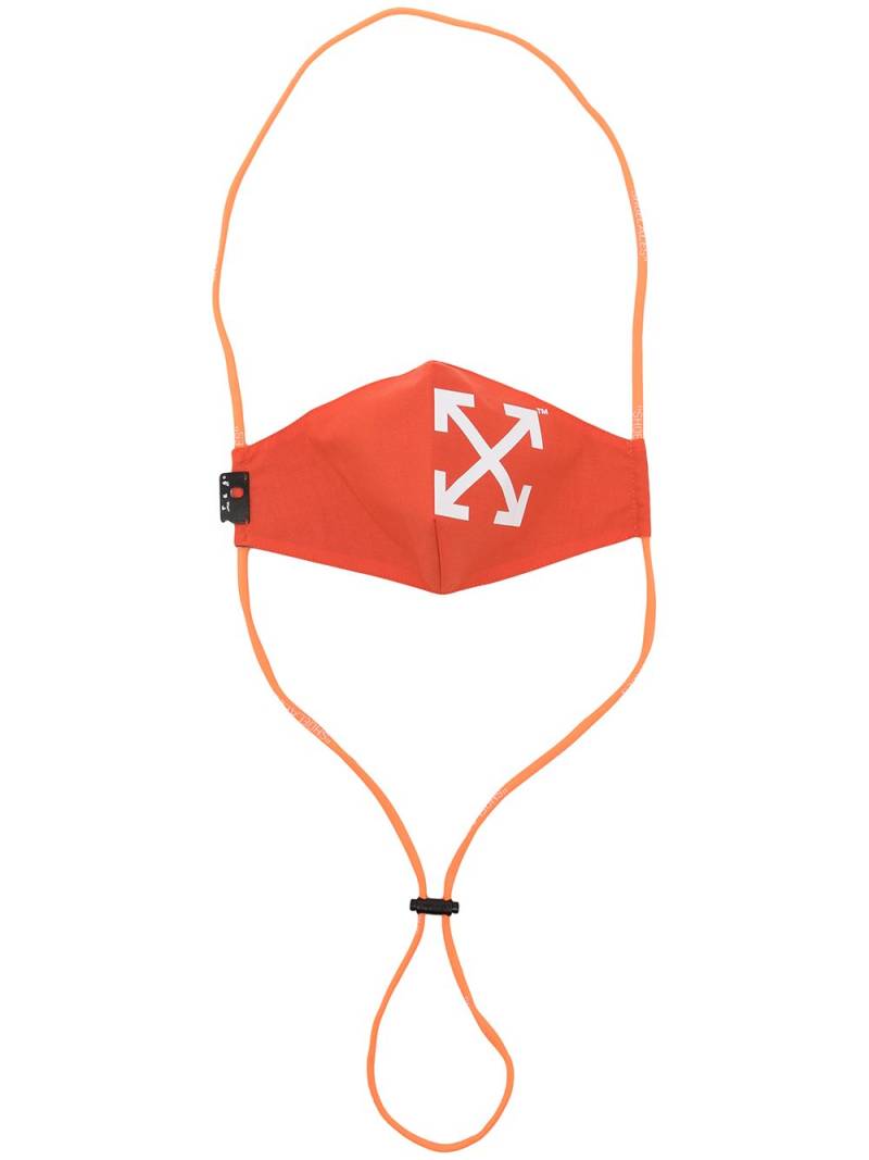 Off-White Arrows-print face mask - Orange von Off-White