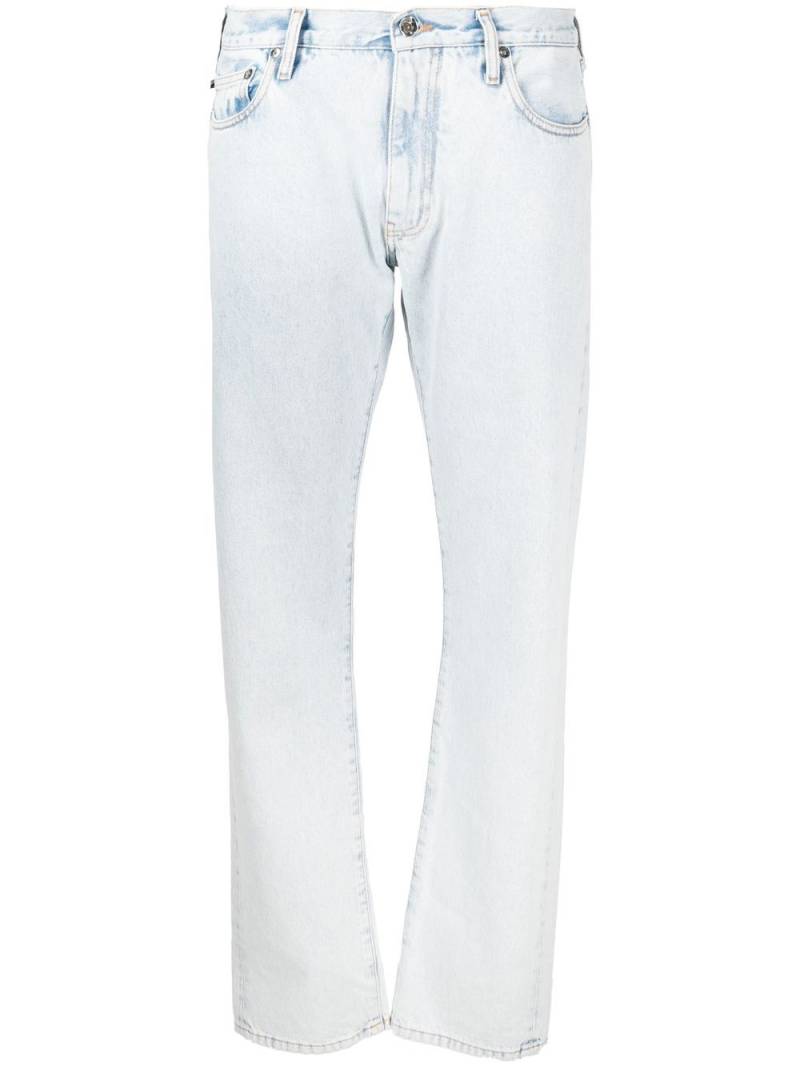 Off-White Arrows-print straight-leg jeans - Blue von Off-White