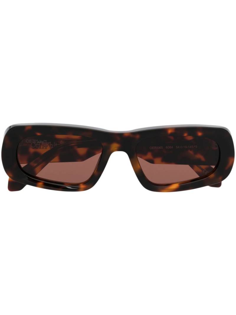 Off-White Eyewear Austin square-frame sunglasses - Brown von Off-White Eyewear