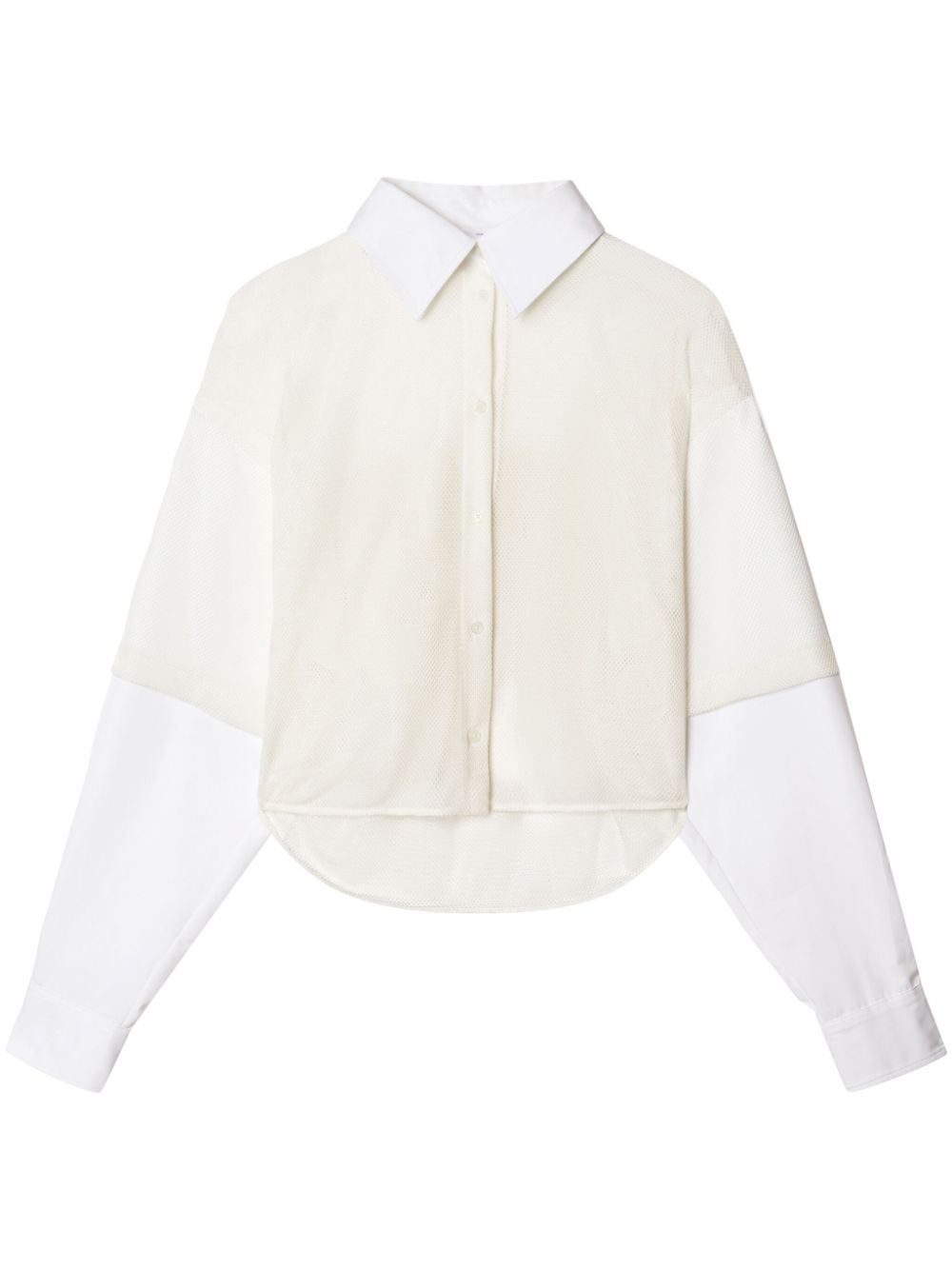 Off-White Baseball long-sleeve mesh shirt von Off-White