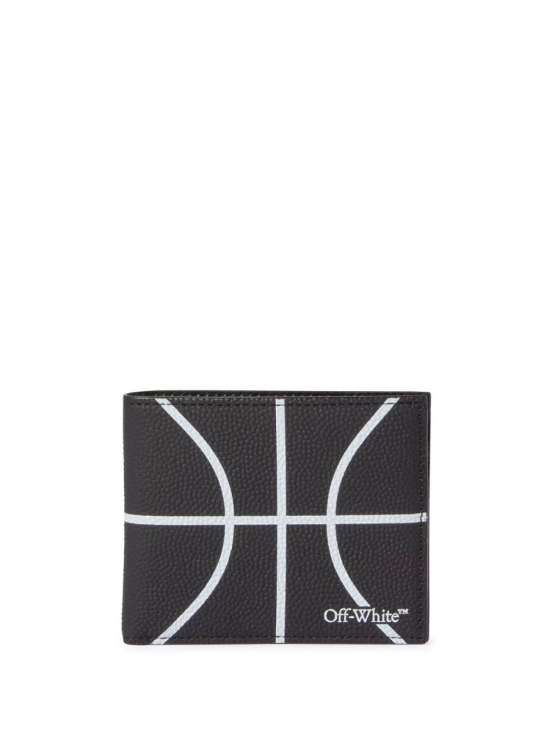 Off-White Basketball bi-fold wallet - Black von Off-White