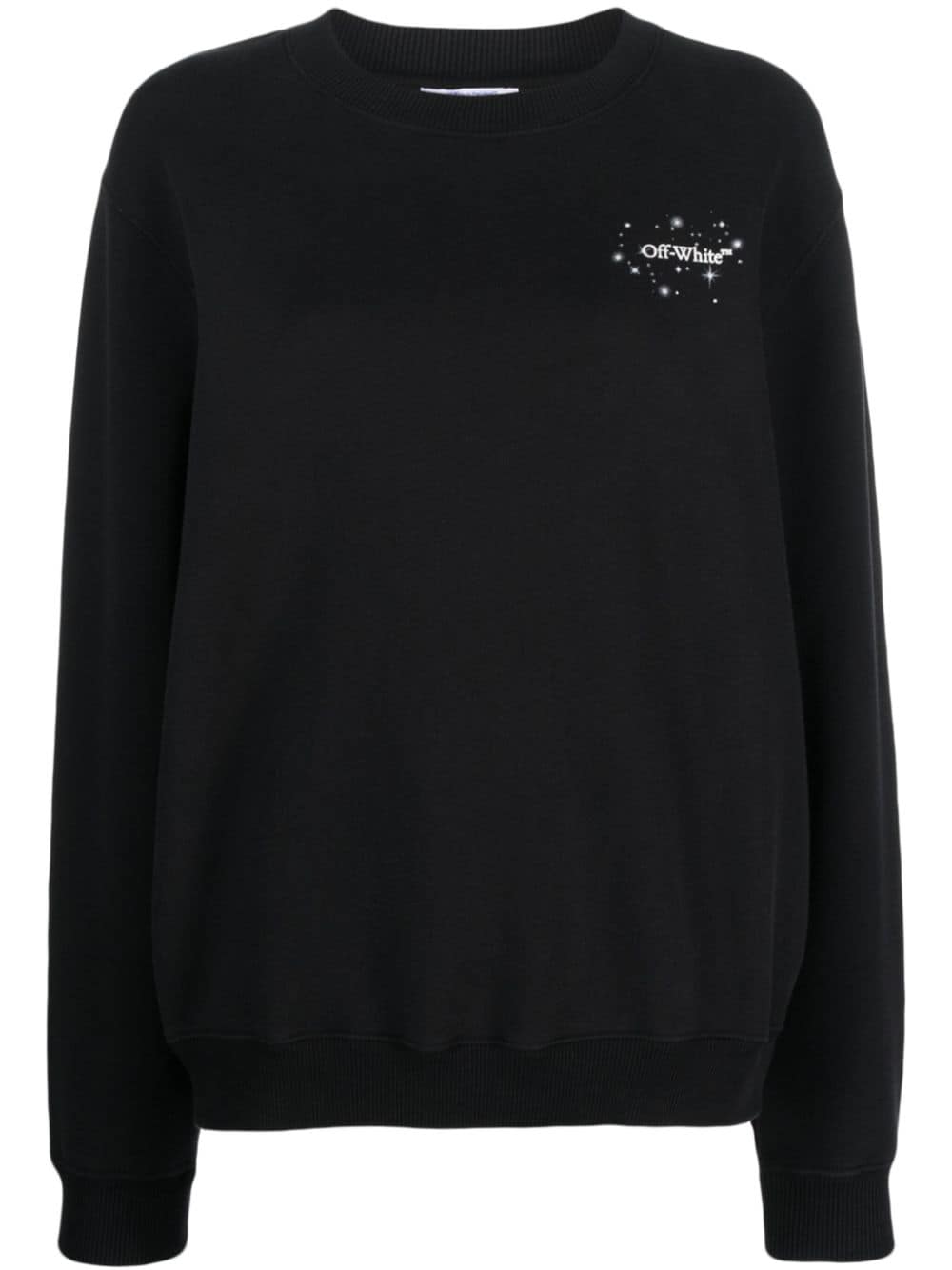 Off-White Bling Stars Arrow cotton sweatshirt - Black von Off-White