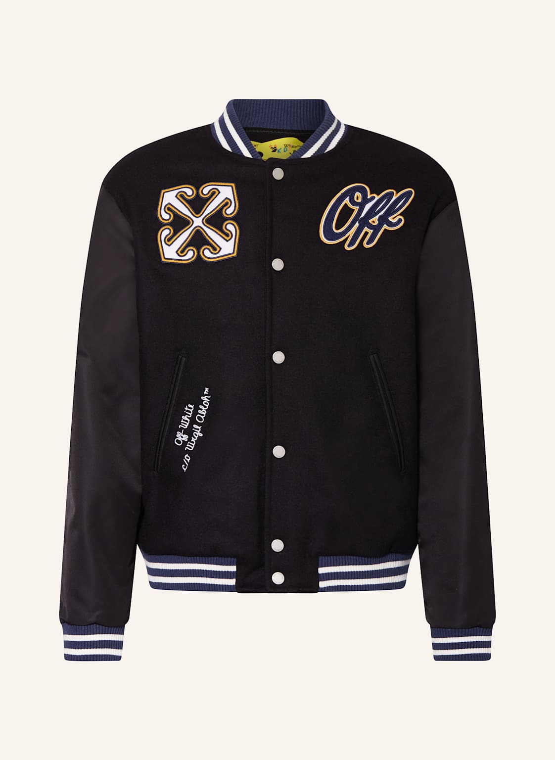 Off-White Blouson Im Materialmix schwarz Off-White Blouson Im Materialmix schwarz von Off-White