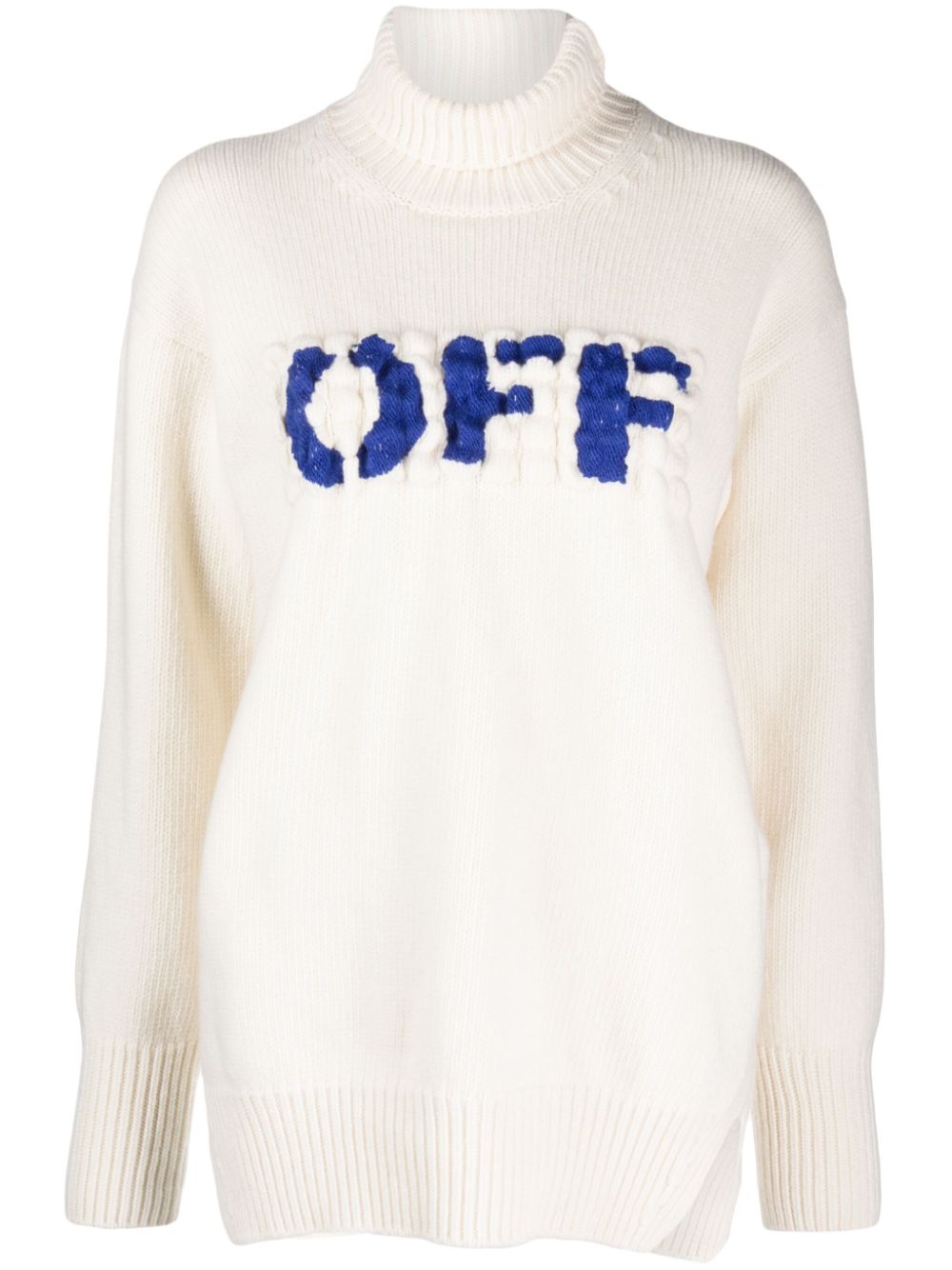 Off-White Boiled Logo-appliqué wool jumper von Off-White