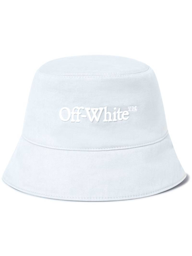 Off-White Bookish Drill-embroidery bucket hat - Blue von Off-White