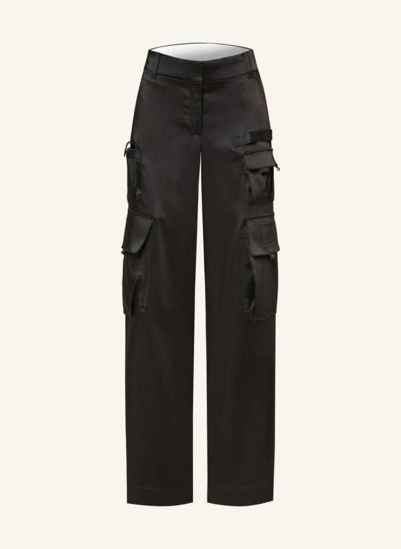 Off-White Cargohose Aus Satin schwarz von Off-White