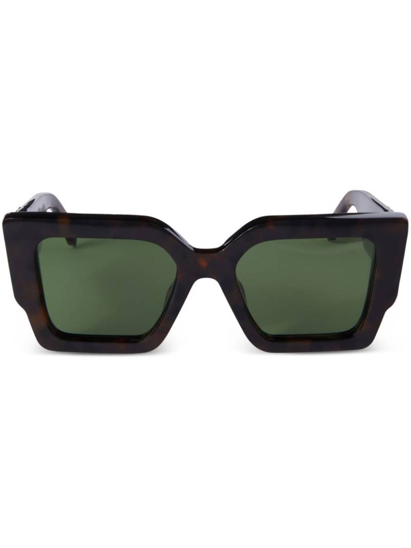 Off-White Eyewear Catalina oversized sunglasses - Brown von Off-White Eyewear