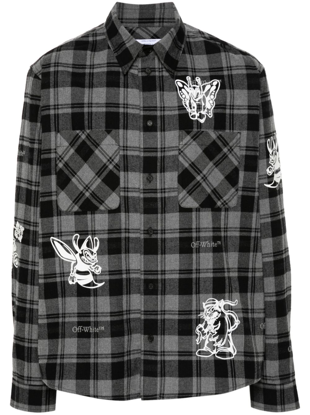 Off-White Character Check shirt - Black von Off-White