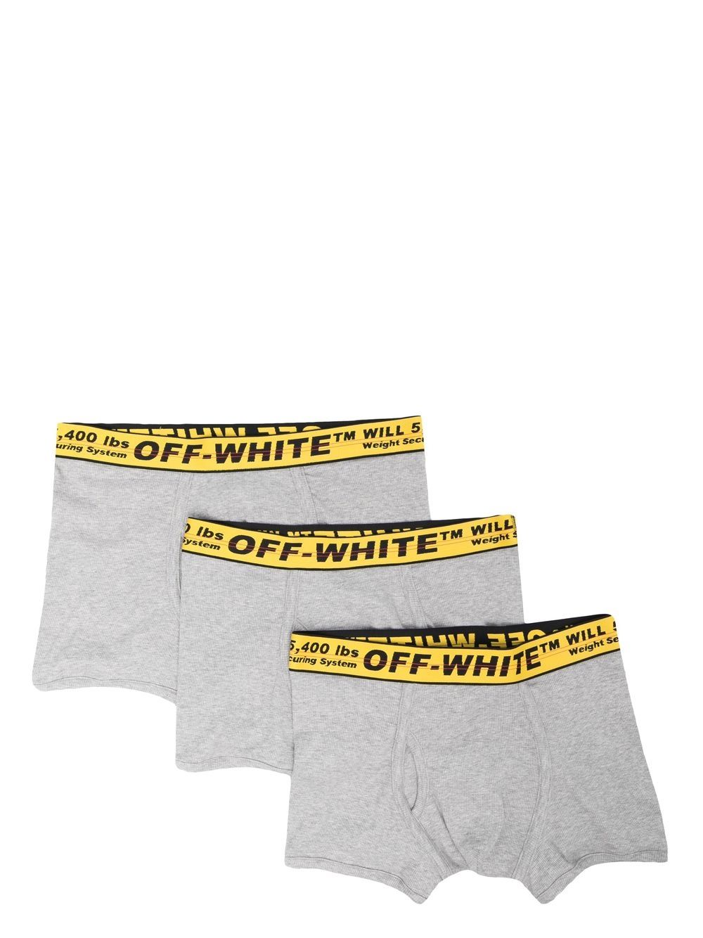 Off-White Classic Industrial tri-pack boxer shorts - Grey von Off-White