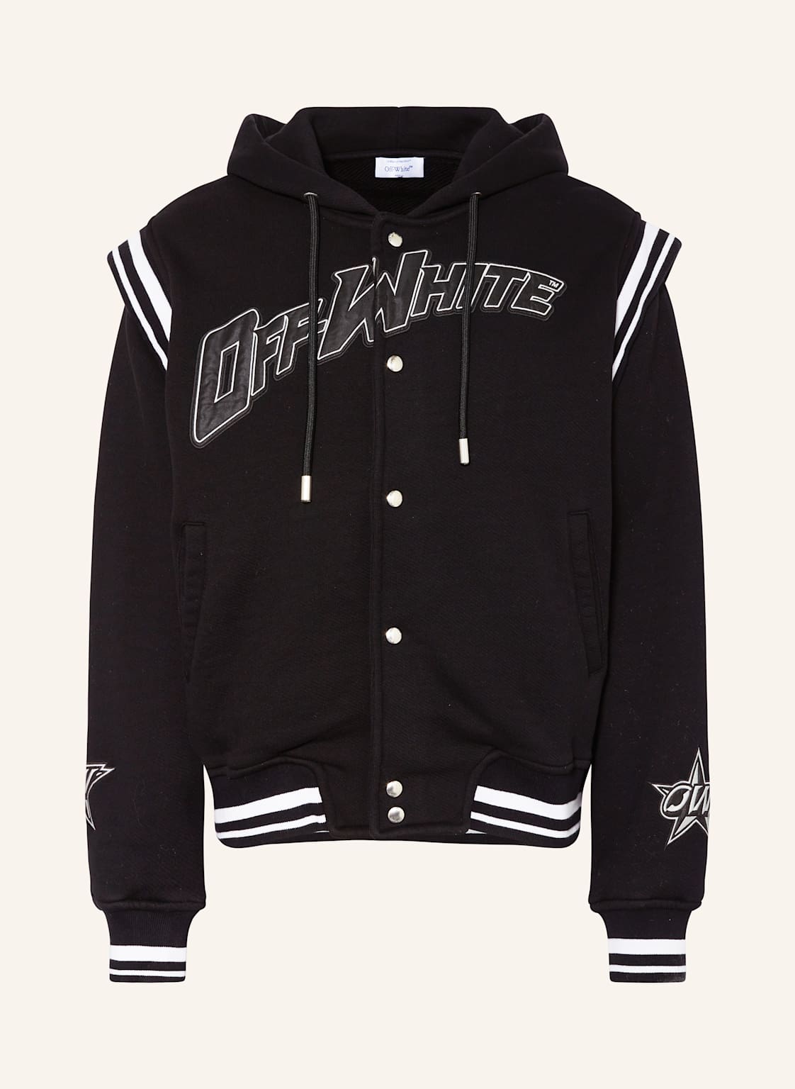 Off-White College-Jacke schwarz von Off-White