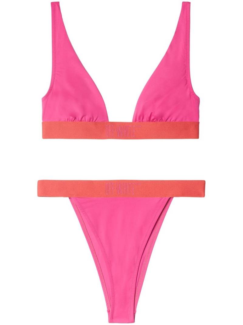 Off-White Condenced two-tone bikini - Pink von Off-White