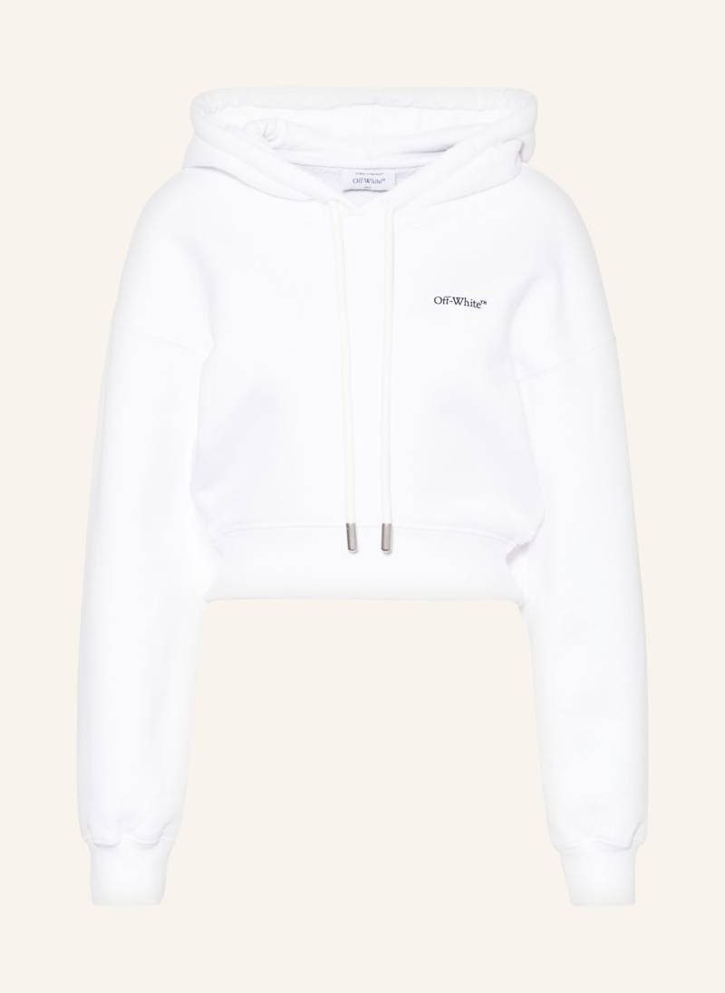 Off-White Cropped-Hoodie weiss von Off-White