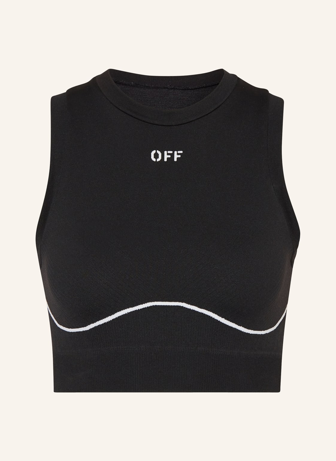 Off-White Cropped-Top schwarz von Off-White