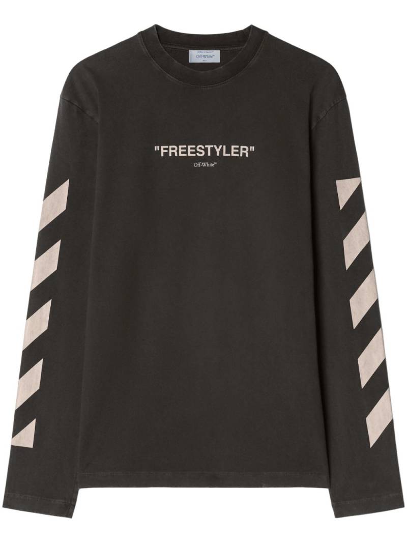 Off-White Diag-stripe T-shirt - Black von Off-White