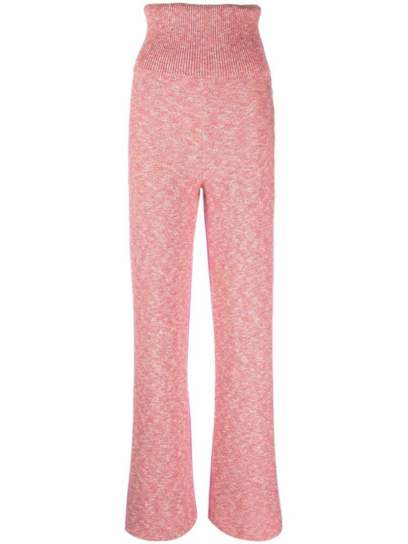 Off-White Diag-stripe knit trousers - Pink von Off-White