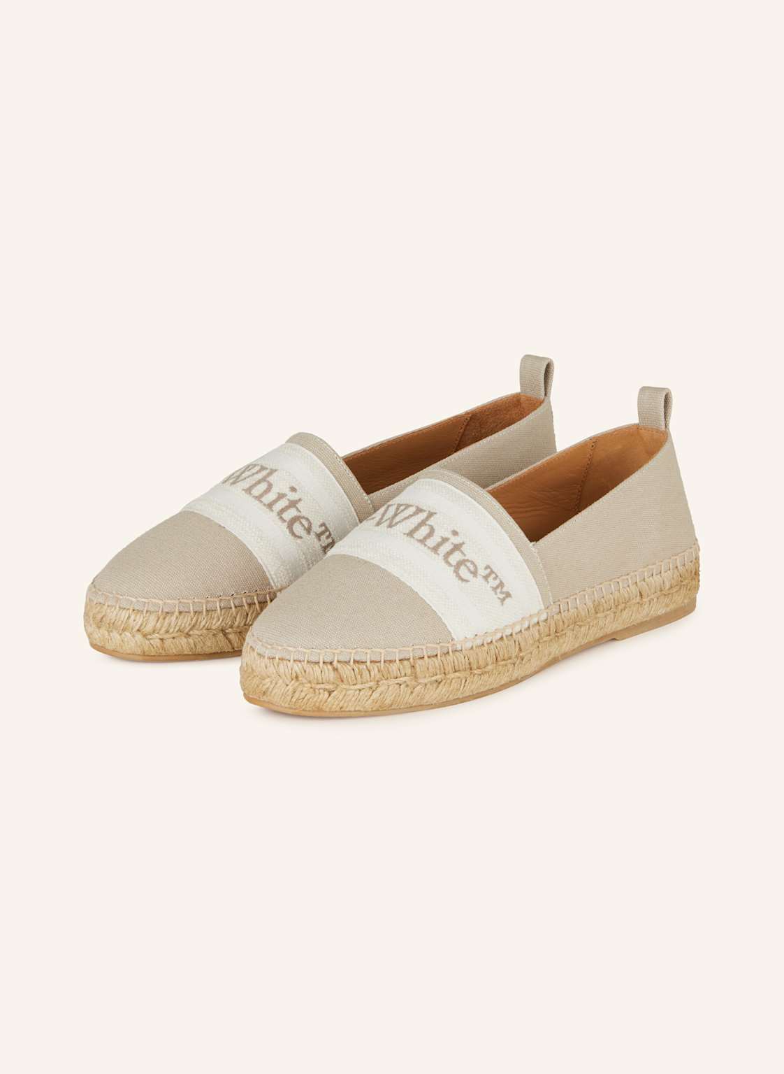 Off-White Espadrilles Bookish beige von Off-White