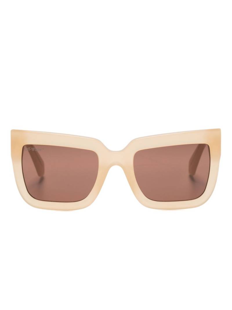 Off-White Eyewear Firenze tinted square-frame sunglasses - Neutrals von Off-White Eyewear