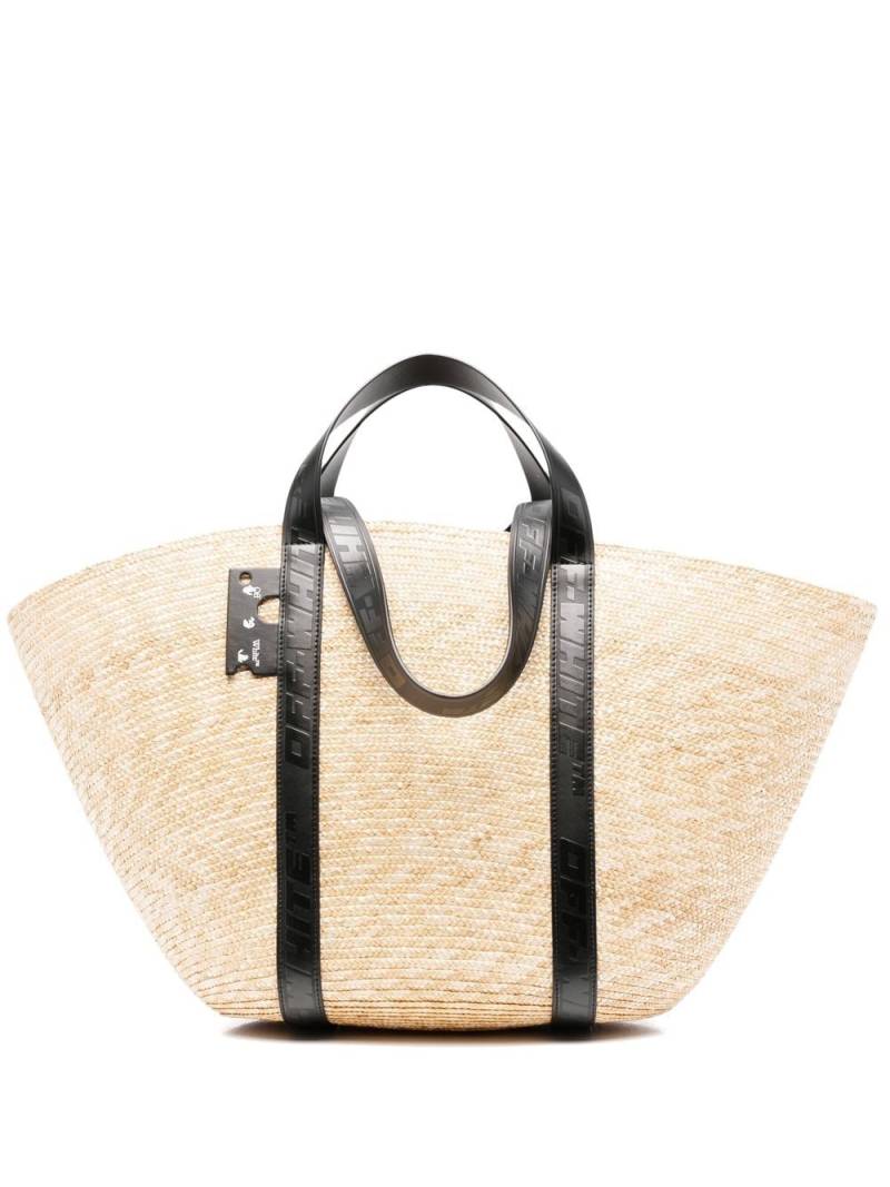 Off-White Industrial-strap beach bag - Neutrals von Off-White