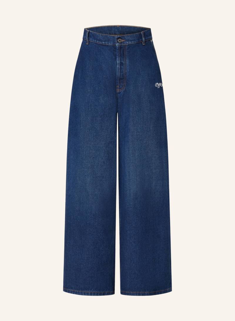 Off-White Jeans Script Straight Fit blau von Off-White